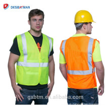 2018 Ansi Classe 2 Fluorescente de Alta Visibilidade Colete Fita Reflexiva Workwear Segurança Jaqueta de Trabalho Colete de Segurança No Inverno